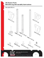 Предварительный просмотр 2 страницы CNC Router Parts PRO4896 Assembly Instructions Manual