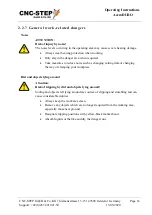 Preview for 16 page of CNC-Step AceroDURO 100/S100 Operating Instructions Manual