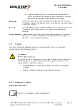 Preview for 24 page of CNC-Step AceroDURO 100/S100 Operating Instructions Manual