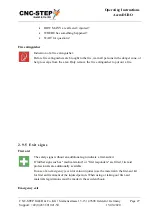 Preview for 27 page of CNC-Step AceroDURO 100/S100 Operating Instructions Manual