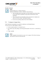 Preview for 47 page of CNC-Step AceroDURO 100/S100 Operating Instructions Manual