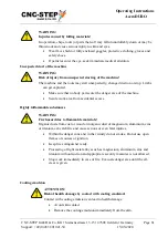 Предварительный просмотр 61 страницы CNC-Step AceroDURO 100/S100 Operating Instructions Manual