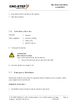 Preview for 63 page of CNC-Step AceroDURO 100/S100 Operating Instructions Manual