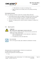 Preview for 66 page of CNC-Step AceroDURO 100/S100 Operating Instructions Manual