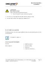 Preview for 69 page of CNC-Step AceroDURO 100/S100 Operating Instructions Manual