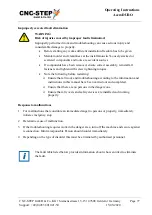 Preview for 77 page of CNC-Step AceroDURO 100/S100 Operating Instructions Manual