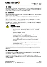 Preview for 8 page of CNC-Step High-Z S-1000T Operating Instructions Manual