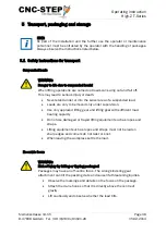 Preview for 38 page of CNC-Step High-Z S-1000T Operating Instructions Manual