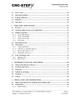 Preview for 4 page of CNC-Step High-Z S-1400T Operating Instructions Manual