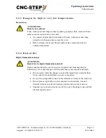 Preview for 13 page of CNC-Step High-Z S-1400T Operating Instructions Manual