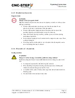 Preview for 14 page of CNC-Step High-Z S-1400T Operating Instructions Manual