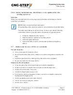 Preview for 21 page of CNC-Step High-Z S-1400T Operating Instructions Manual