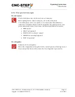 Preview for 25 page of CNC-Step High-Z S-1400T Operating Instructions Manual