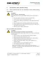 Preview for 45 page of CNC-Step High-Z S-1400T Operating Instructions Manual