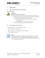 Preview for 51 page of CNC-Step High-Z S-1400T Operating Instructions Manual