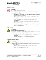 Preview for 54 page of CNC-Step High-Z S-1400T Operating Instructions Manual