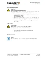 Preview for 55 page of CNC-Step High-Z S-1400T Operating Instructions Manual