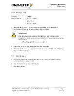 Preview for 56 page of CNC-Step High-Z S-1400T Operating Instructions Manual