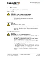 Preview for 58 page of CNC-Step High-Z S-1400T Operating Instructions Manual