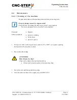 Preview for 61 page of CNC-Step High-Z S-1400T Operating Instructions Manual