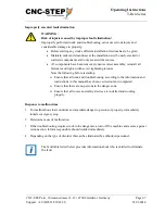 Preview for 67 page of CNC-Step High-Z S-1400T Operating Instructions Manual