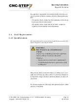 Preview for 22 page of CNC-Step RaptorX-SL1200-S15 Operating Instructions Manual