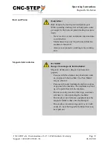 Preview for 72 page of CNC-Step RaptorX-SL1200-S15 Operating Instructions Manual