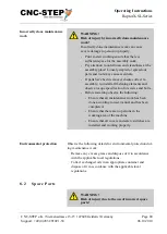 Preview for 80 page of CNC-Step RaptorX-SL1200-S15 Operating Instructions Manual