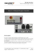 Preview for 2 page of CNC-Step Zero-4 Operating Instructions Manual