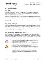 Preview for 14 page of CNC-Step Zero-4 Operating Instructions Manual