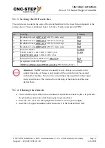 Предварительный просмотр 27 страницы CNC-Step Zero-4 Operating Instructions Manual