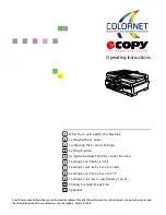 CNET ColorNet ecopy Operating Instructions Manual preview