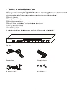 Preview for 4 page of CNET CSH-2402G User Manual