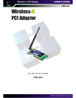 Preview for 1 page of CNET CWP-800 User Manual