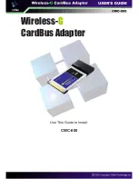 CNET Wireless-G CardBus Adapter CWC-800 User Manual предпросмотр