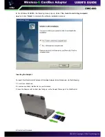 Preview for 9 page of CNET Wireless-G CardBus Adapter CWC-800 User Manual