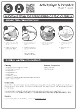 Preview for 2 page of CNP Brands Activity Gym & Play Mat Operating Instructions