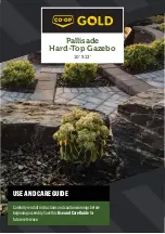 Предварительный просмотр 1 страницы Co-op GOLD Pallisade Hard-Top Gazebo Use And Care Manual