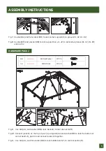 Предварительный просмотр 5 страницы Co-op GOLD Pallisade Hard-Top Gazebo Use And Care Manual