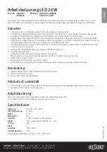 Preview for 2 page of CO/Tech S105A-P-20W-UK Quick Start Manual