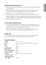 Preview for 5 page of CO/Tech S106-S-30W Original Instructions Manual