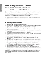 Preview for 2 page of CO/Tech SHL-DW01D-20-2 Instruction Manual