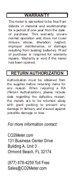 Preview for 14 page of Co2meter 7752 Operation Manual