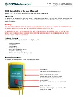 Предварительный просмотр 1 страницы Co2meter AQ500 Manual