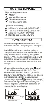 Предварительный просмотр 3 страницы Co2meter AZ 77535 Operation Manual