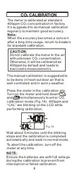 Предварительный просмотр 9 страницы Co2meter AZ 77535 Operation Manual