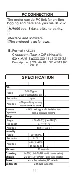 Предварительный просмотр 12 страницы Co2meter AZ 77535 Operation Manual