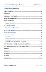 Preview for 2 page of Co2meter CM-0185 User Manual