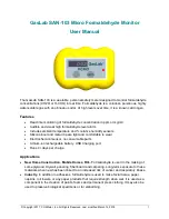 Co2meter GasLab SAN-103 User Manual preview