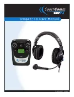 CoachComm tempest fx User Manual preview